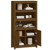 vidaXL Highboard Honey Brown 80x35x154 cm Solid Wood Pine