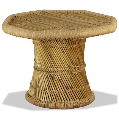 vidaXL Coffee Table Bamboo Octagon 60x60x45 cm