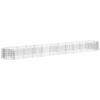 vidaXL Gabion Raised Bed Galvanised Iron 600x100x50 cm