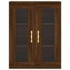 vidaXL Wall Mounted Cabinets 2 pcs Brown Oak Engineered Wood