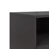 vidaXL TV Cabinet Black 68x39x60.5 cm Steel