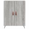 vidaXL Highboard Grey Sonoma 69.5x34x180 cm Engineered Wood