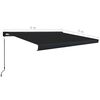 vidaXL Manual Cassette Awning 400x300 cm Anthracite
