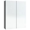 vidaXL Bathroom Mirror Cabinet 60x15x75 cm MDF Anthracite