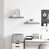 vidaXL Floating Wall Shelves 2 pcs Grey 50x23x3.8 cm MDF
