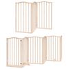 vidaXL Dog Gate with Door Foldable 12 Panels 600 cm Poplar Wood
