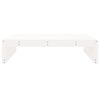vidaXL Garden Footstool White 120x80 cm Solid Wood Pine