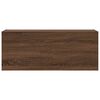 vidaXL Bathroom Wall Cabinet Brown Oak 100x25x40 cm Engineered Wood