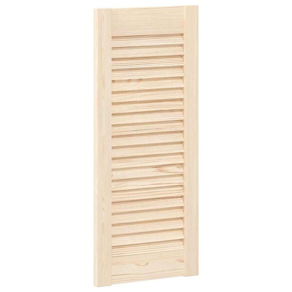 vidaXL Cabinet Doors Louvred Design 2 pcs 69x29.5 cm Solid Wood Pine