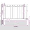 vidaXL Fence Element Assen Grey 170 x 200 cm Steel