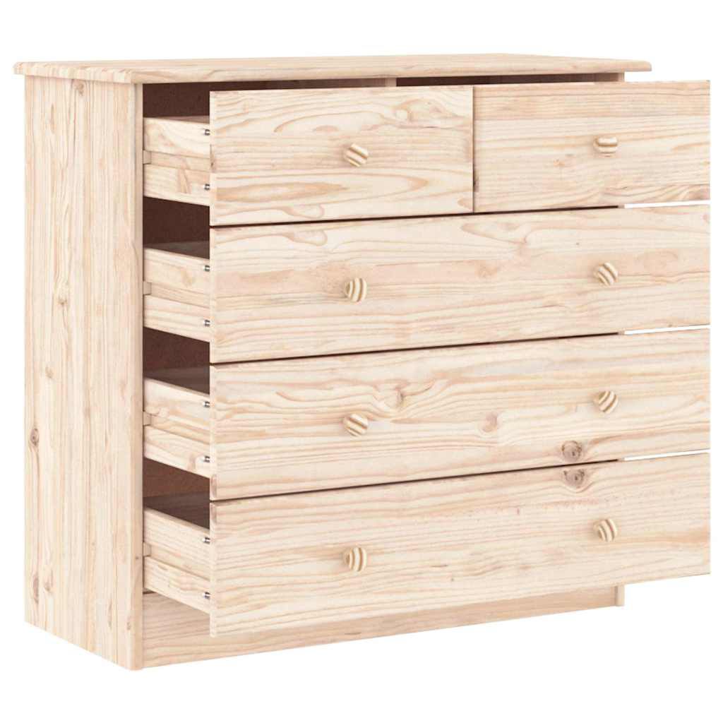Timber Drawers vidaXL Chest of Drawers ALTA 77x35x73 cm Solid Wood Pine | vidaXL.ie
