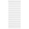 vidaXL Zebra Blind White 115x200 cm Fabric Width 110.9 cm Polyester