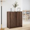 vidaXL Sideboard with LED Brown Oak 77x34x85 cm Engineered Wood