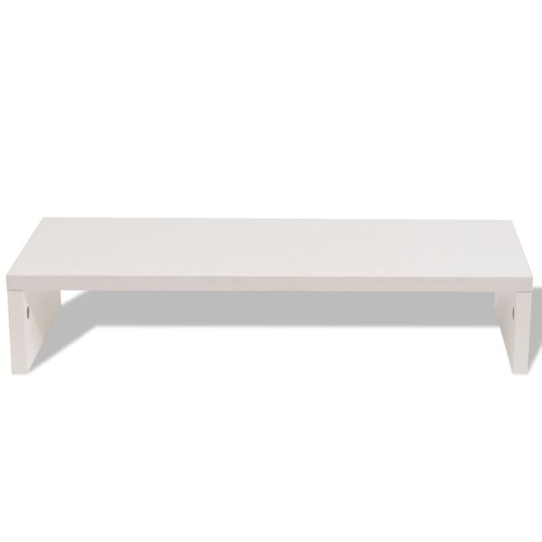 vidaXL Monitor Stand Engineered Wood 60x23.5x12 cm White