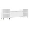 vidaXL TV Cabinet High Gloss White 160x35x55 cm Engineered Wood