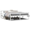 vidaXL Senior Bed with Headboard without Mattress White 200x200 cm