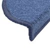 vidaXL Stair Mats 15 pcs 56x17x3 cm Blue Half Round
