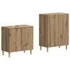 vidaXL 2 Piece Bathroom Cabinet Set ARNHEM Artisan Oak Engineered Wood