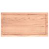 vidaXL Table Top Light Brown 100x50x(2-6) cm Treated Solid Wood Oak