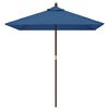 vidaXL Garden Parasol with Wooden Pole Azure Blue 198x198x231 cm