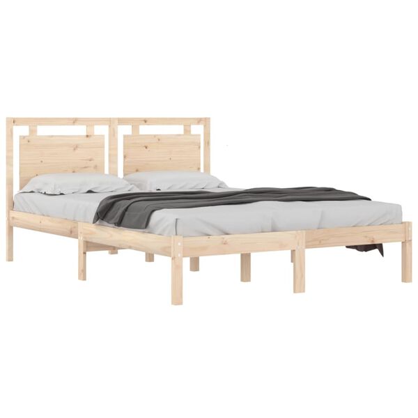 vidaXL Bed Frame without Mattress 120x200 cm Solid Wood