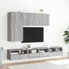 vidaXL TV Wall Cabinet Grey Sonoma 60x30x30 cm Engineered Wood