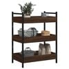 vidaXL Kitchen Trolley Brown Oak 50x30x70 cm Engineered Wood