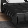 vidaXL Summer Duvet Black 220 x 260 cm Satin and Microfiber