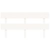 vidaXL Bed Headboard White 164x3x81 cm Solid Wood Pine