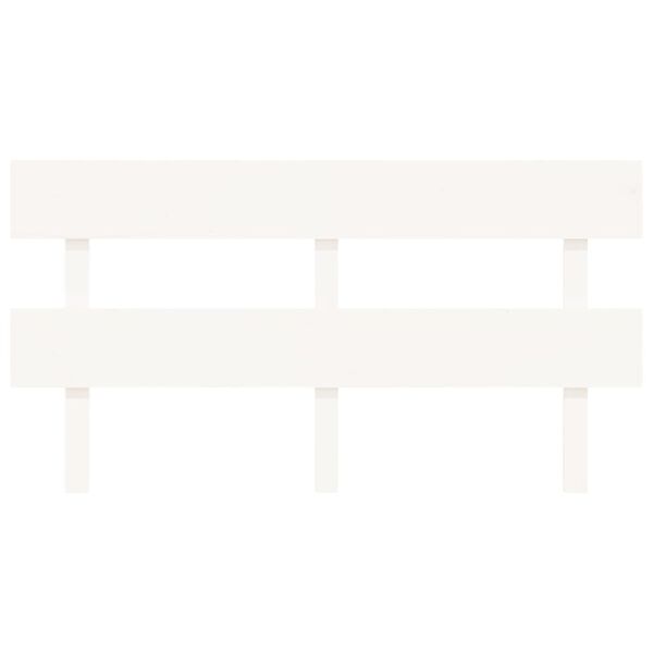 vidaXL Bed Headboard White 164x3x81 cm Solid Wood Pine