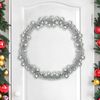 vidaXL Christmas Ball Garland Silver 186 cm Polystyrene