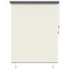 vidaXL Outdoor Roller Blind Striped Manual Cream 220 x 250 cm Fabric