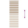 vidaXL Zebra Blind Sand Brown 80x200 cm Fabric Width 75.9 cm Polyester