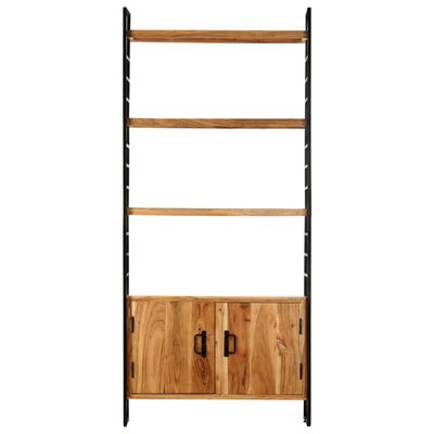 vidaXL 4-Tier Bookcase 80x30x180 cm Rough Mango Wood