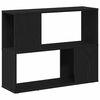 vidaXL TV Cabinet Set 80 x 24 x 63 cm Black Oak Engineered Wood