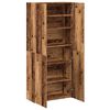 vidaXL Shoe Cabinet Old Wood 80x35.5x180 cm Engineered Wood