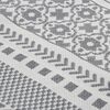 vidaXL Rug Grey and White 80x300 cm Cotton