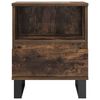 vidaXL Bedside Cabinets 2 pcs Smoked Oak 40x35x50 cm Engineered Wood