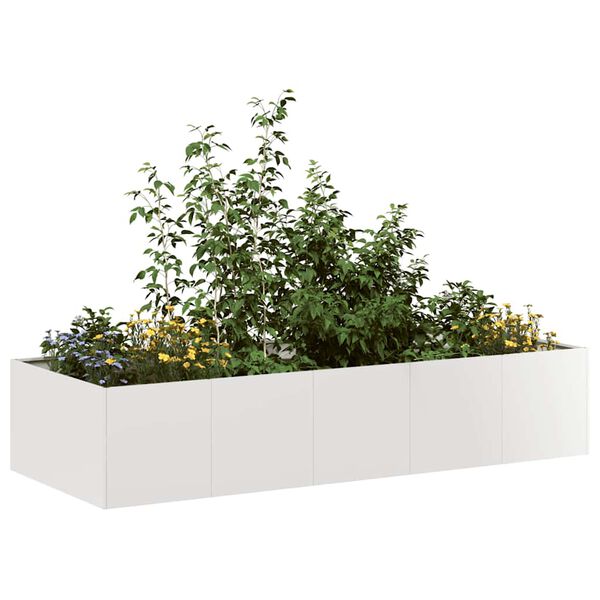 vidaXL Planter 200x80x40 cm Stainless Steel
