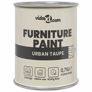 vidaXL Furniture Paint Brown 0.75 L
