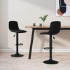 vidaXL Bar Stools 2 pcs Black Velvet