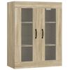 vidaXL Hanging Wall Cabinet Sonoma Oak 69.5x34x90 cm