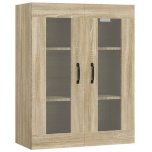 vidaXL Hanging Wall Cabinet Sonoma Oak 69.5x34x90 cm