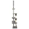 vidaXL Floor to Ceiling Cat Tree Grey 220-240 cm