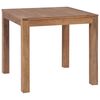 vidaXL Dining Table Solid Teak Wood with Natural Finish 82x80x76 cm