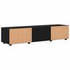 vidaXL Wooden Cabinet Black 150 x 39 x 30 cm Engineered Wood
