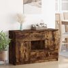vidaXL Sideboard Smoked Oak 100 x 30 x 65.6 Engineered Wood