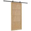 vidaXL Sliding Door ORKDAL Brown 93 x 211 cm Solid Pine Wood