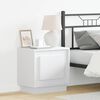 vidaXL Bedside Cabinet White 44 x 34.5 x 45 cm Engineered Wood