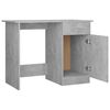vidaXL Desk Concrete Grey 100x50x76 cm Engineered Wood